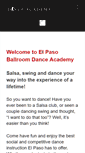 Mobile Screenshot of danceelpaso.com