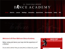 Tablet Screenshot of danceelpaso.com